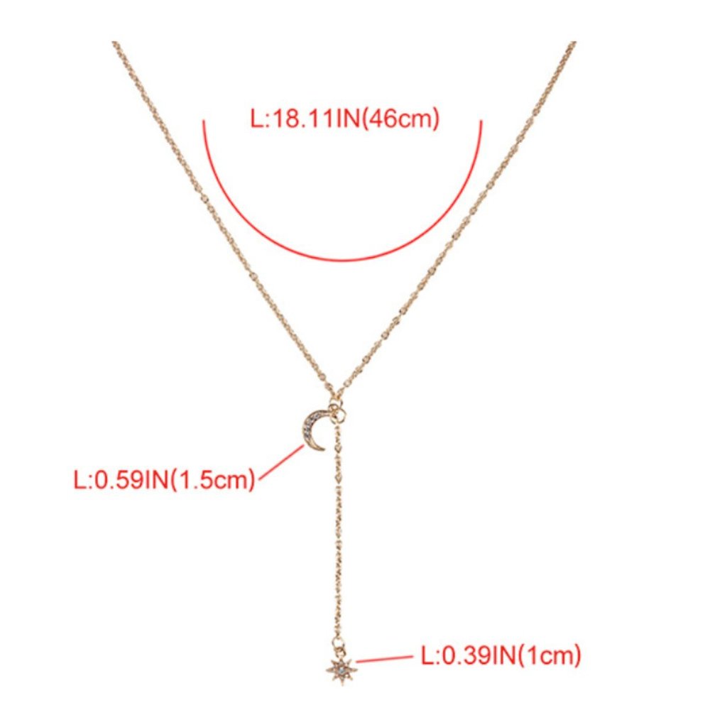 Moon Star Necklace - Picture 2 of 4